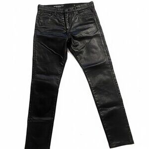 AG Coated Black Denim Pants